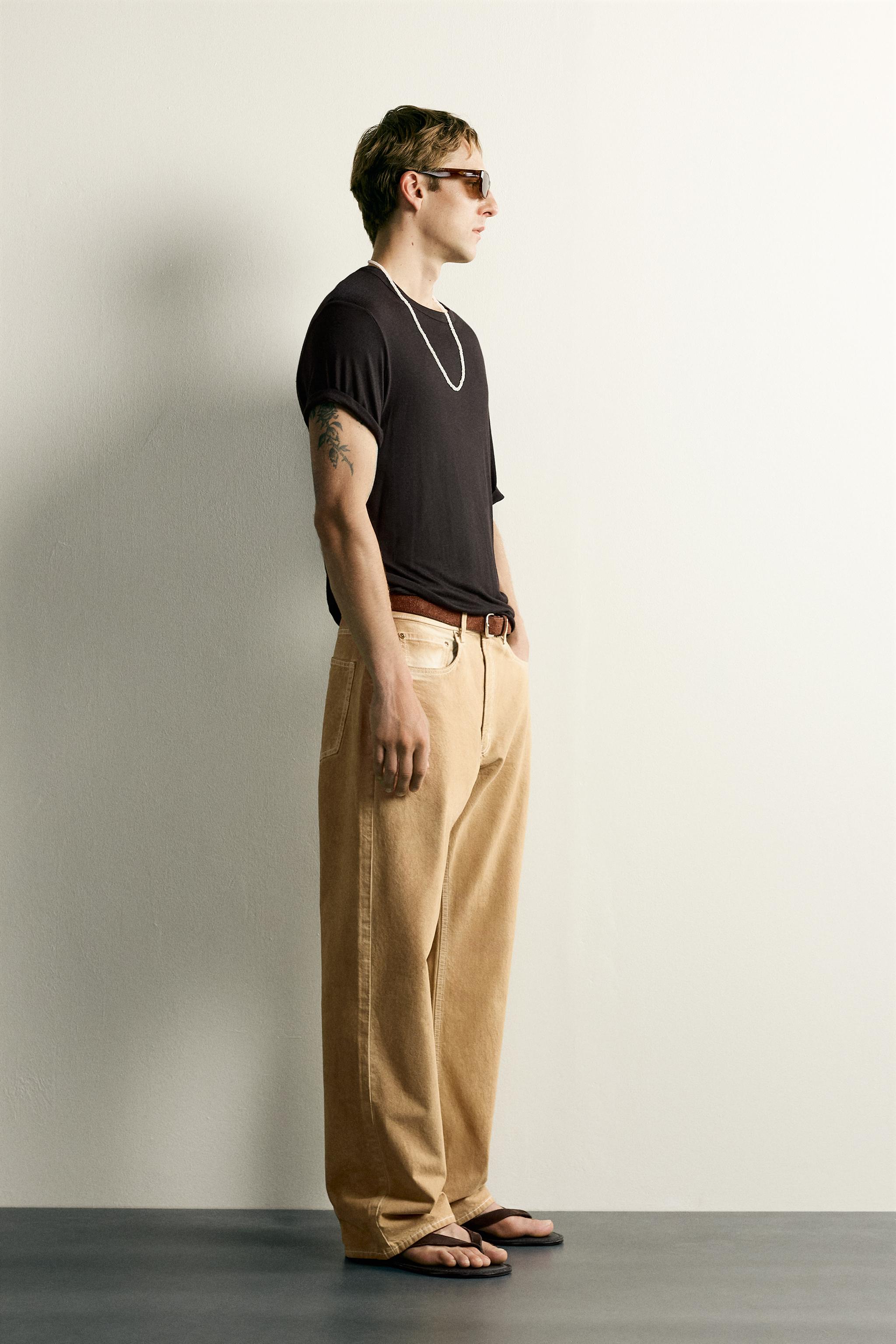 IRREGULAR WASH LOOSE FIT JEANS
